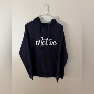 navy blue active ride shop hoodie M